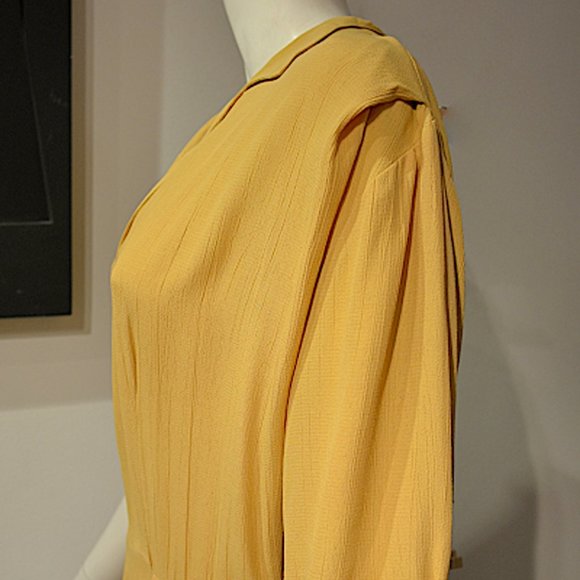 Vintage 80's Taryn Dechellis Straw Polo Midi Dress - Picture 5 of 9